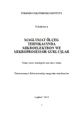 Maglumat ölçeg tehnikasynda mikroelektron we mikroprosessor gurluşlar